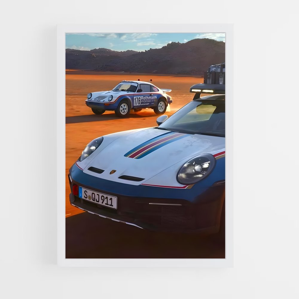 Poster Rallye des Légendes – affiche Porsche (vue 3)